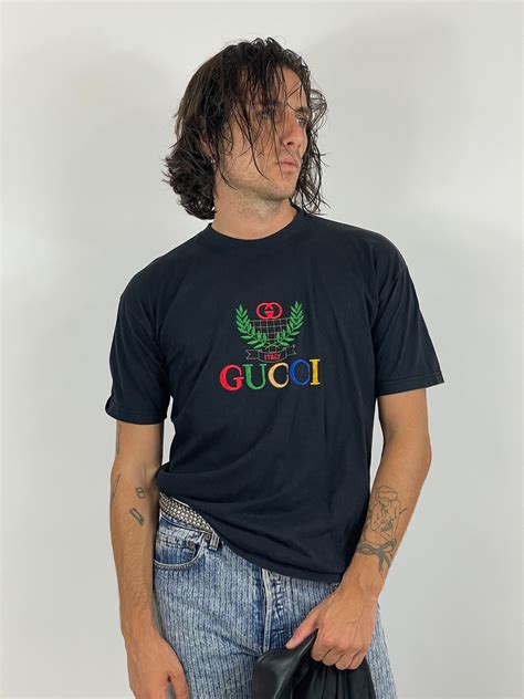 maglietta gucci blu|t shirt amour gucci.